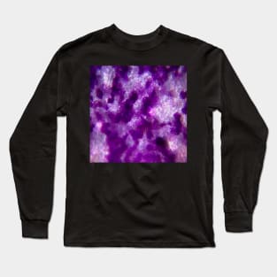 Purple Magic Crystal All Over Long Sleeve T-Shirt